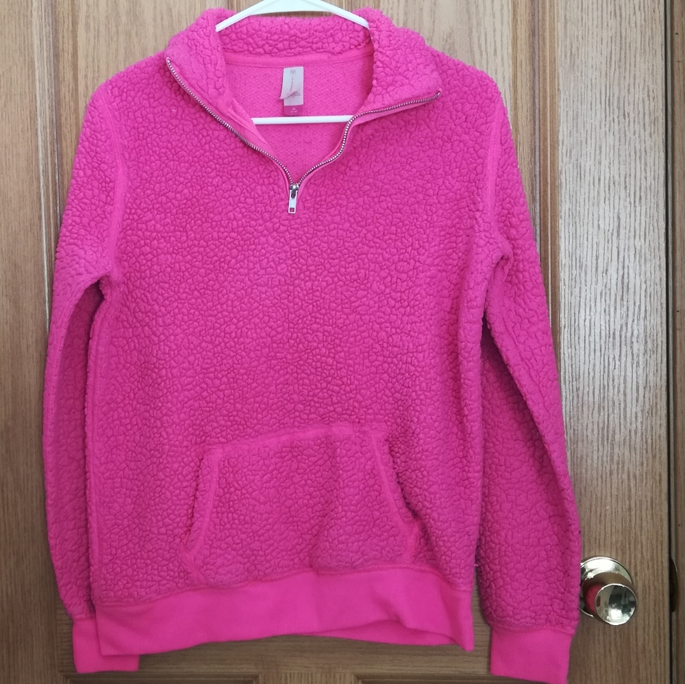Pink Faux Sherpa